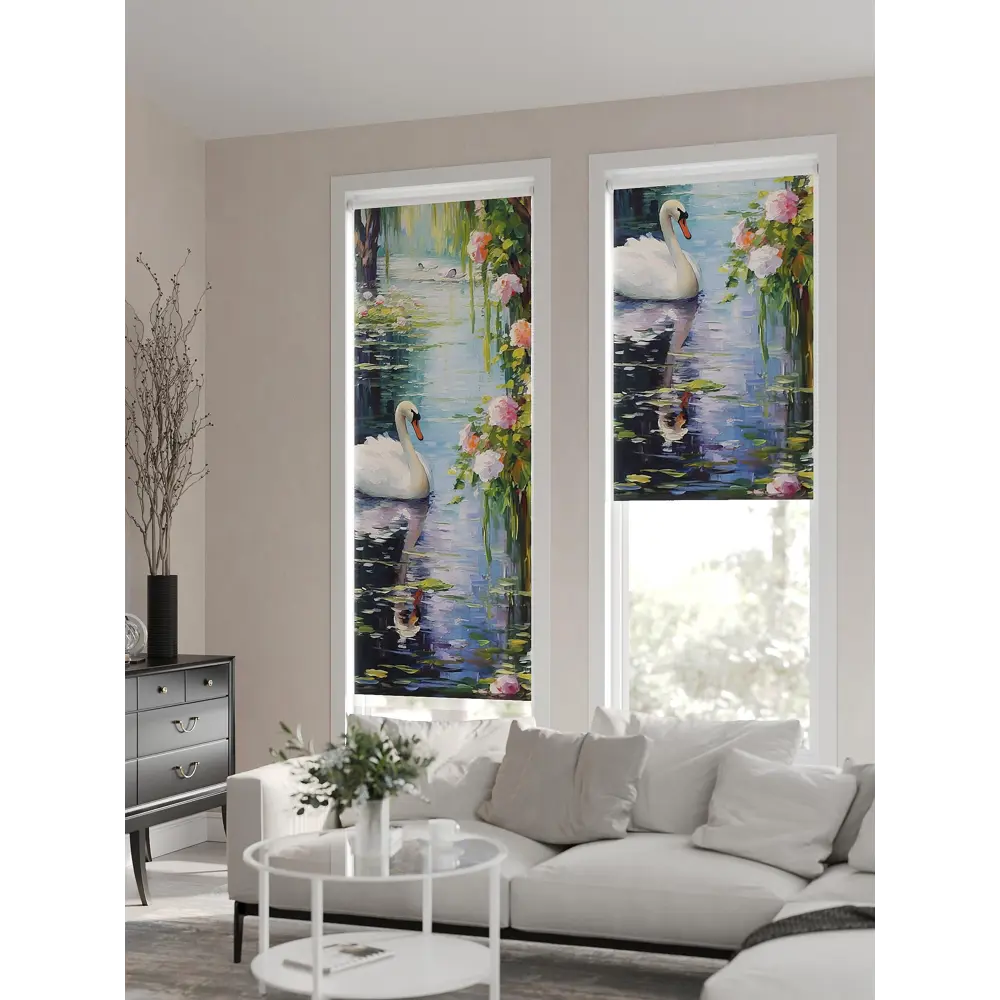 Фото 4 Рулонная штора At home Бетта 62x170 см цвет зеленый/синий/серый/розовый Фото 4 Рулонная штора At home Бетта 62x170 см цвет зеленый/синий/серый/розовый