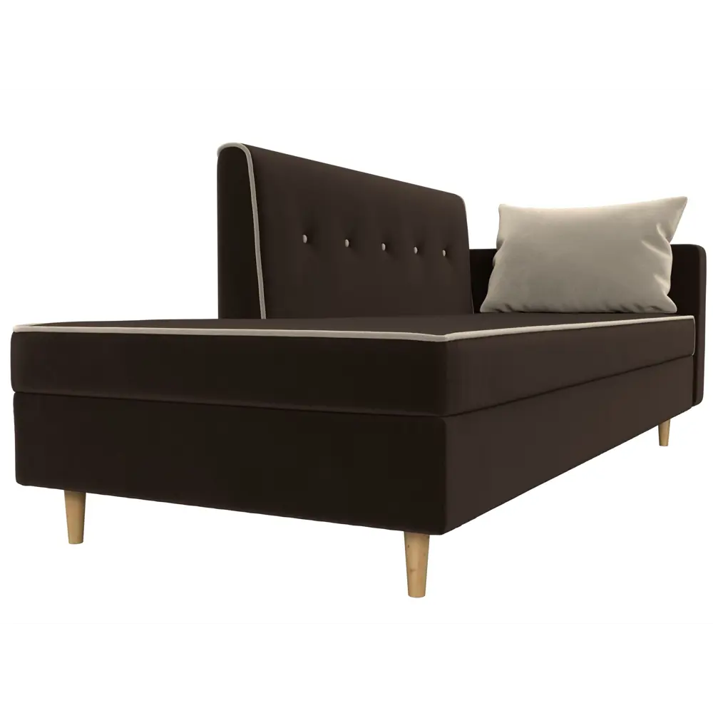 Фото 4 Диван Лига Диванов Селена 105230 214x83x85 см вельвет цвет коричневый Фото 4 Диван Лига Диванов Селена 105230 214x83x85 см вельвет цвет коричневый