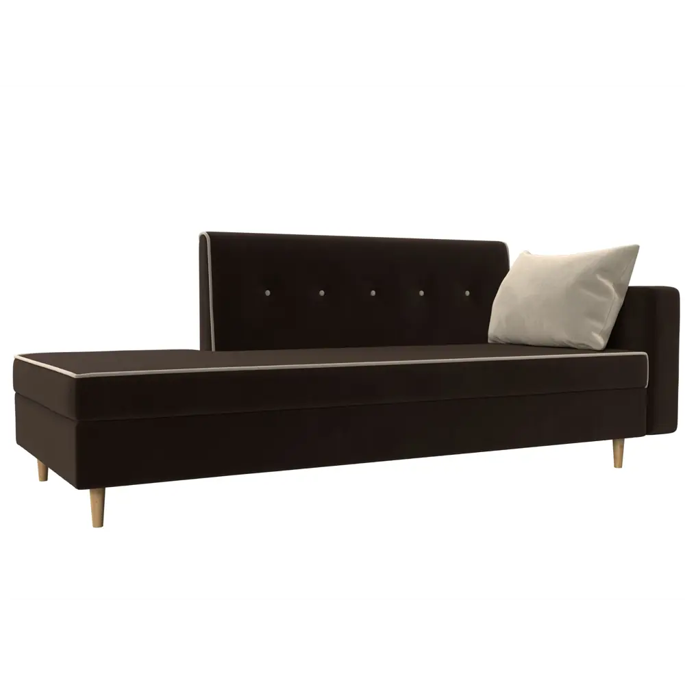 Фото Диван Лига Диванов Селена 105230 214x83x85 см вельвет цвет коричневый Фото Диван Лига Диванов Селена 105230 214x83x85 см вельвет цвет коричневый