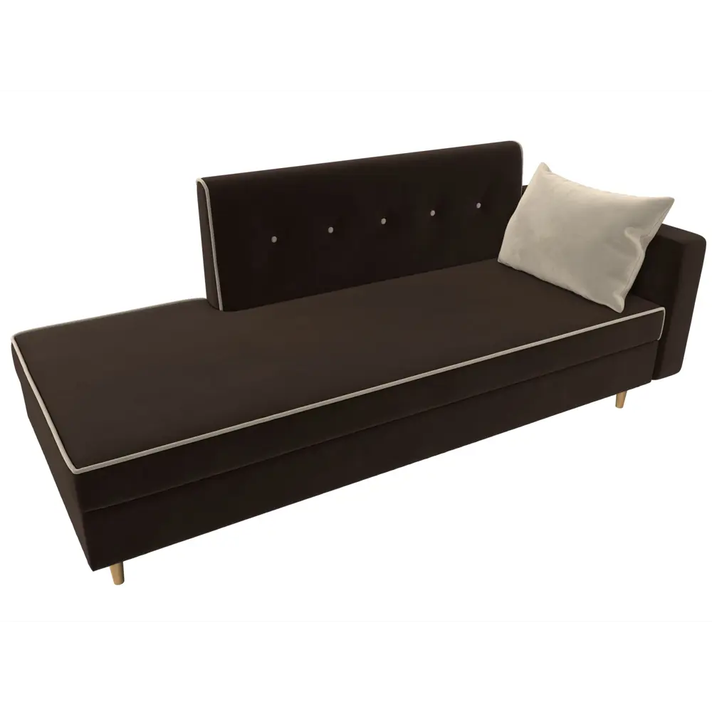 Фото 5 Диван Лига Диванов Селена 105230 214x83x85 см вельвет цвет коричневый Фото 5 Диван Лига Диванов Селена 105230 214x83x85 см вельвет цвет коричневый