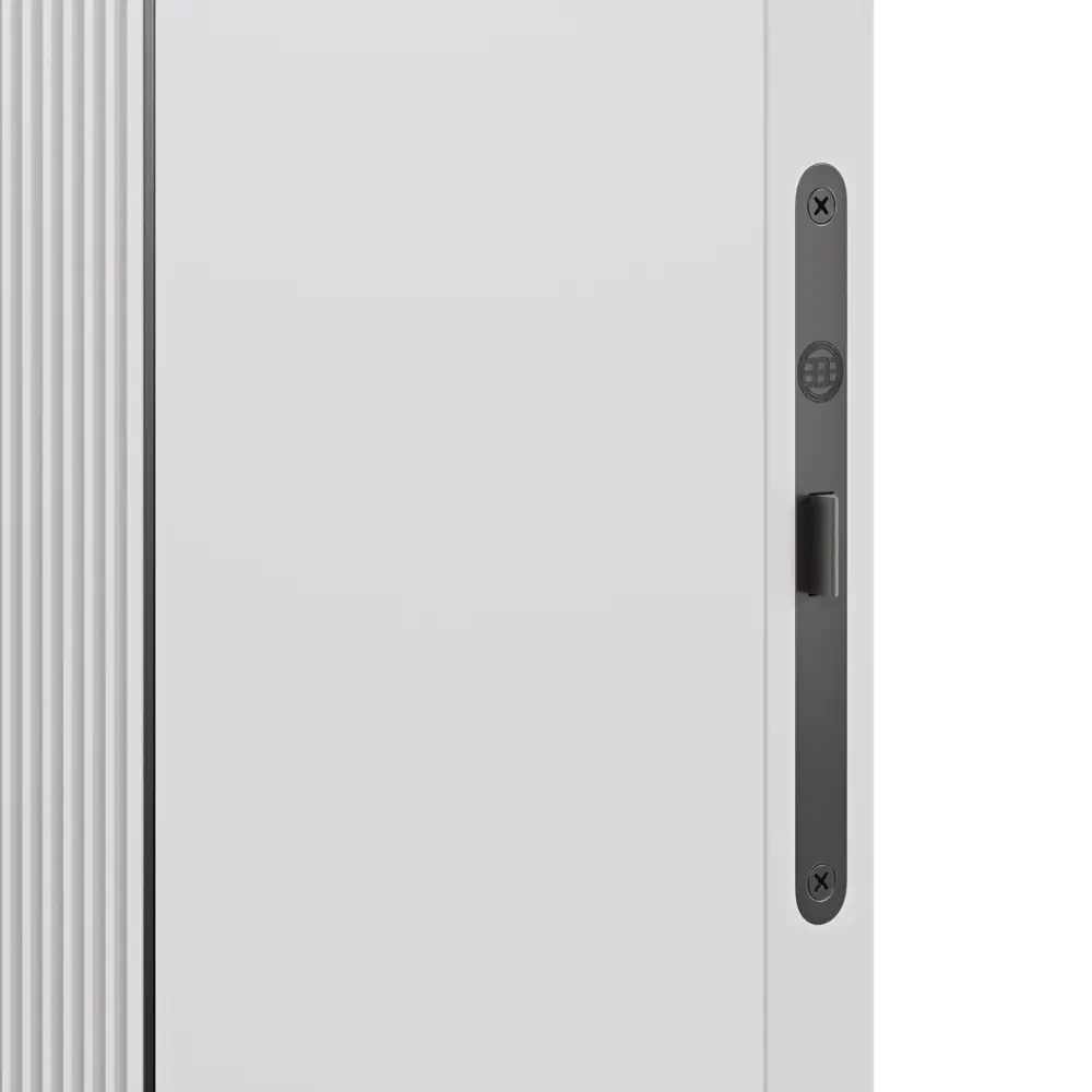 Фото 4 Дверь межкомнатная глухая с замком и петлями в комплекте Соло 5 80x200 см эмаль цвет белый Фото 4 Дверь межкомнатная глухая с замком и петлями в комплекте Соло 5 80x200 см эмаль цвет белый