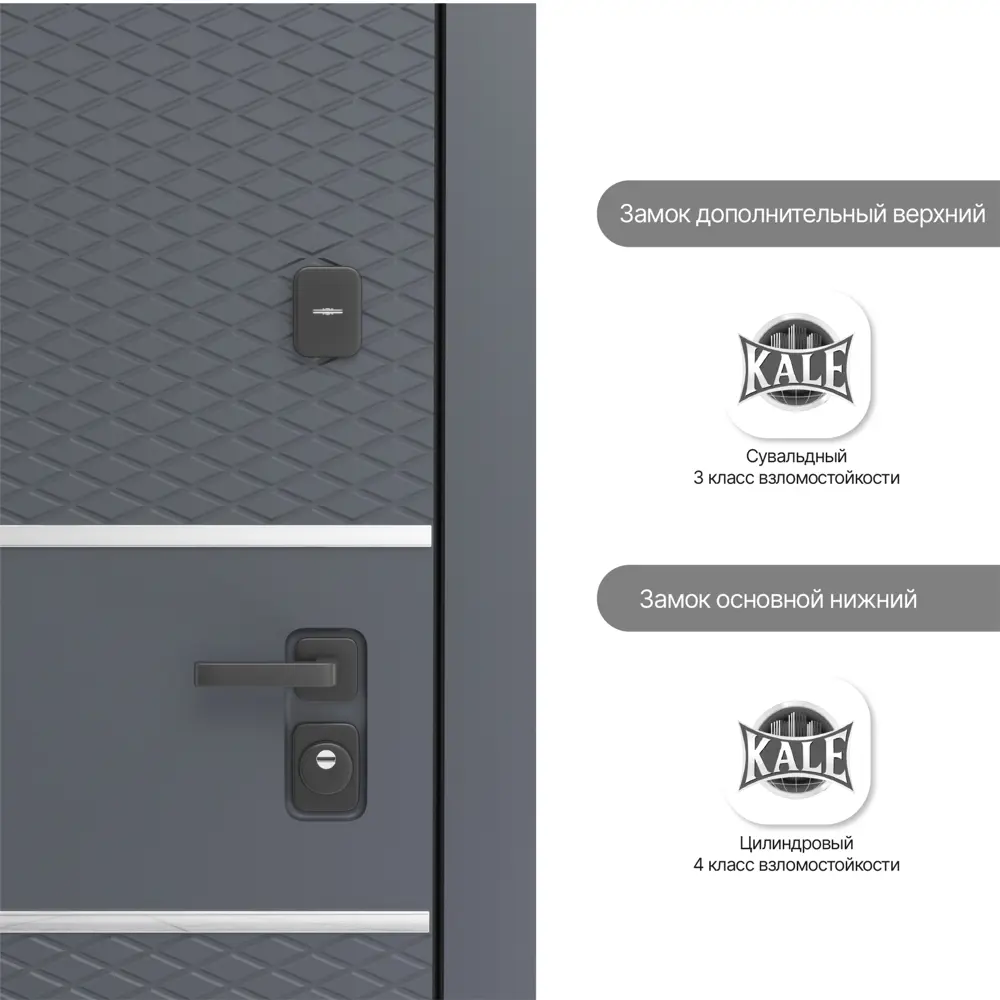 Фото 5 Дверь входная металлическая Грей Зет 332 86x205 см правая белый с зеркалом Фото 5 Дверь входная металлическая Грей Зет 332 86x205 см правая белый с зеркалом