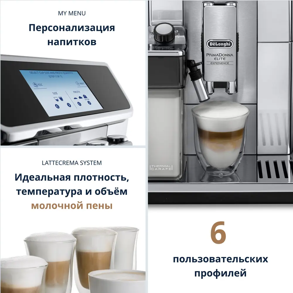 Фото 6 Кофемашина Delonghi ECAM650.85.MS 26x48x38 см цвет нержавеющая сталь Фото 6 Кофемашина Delonghi ECAM650.85.MS 26x48x38 см цвет нержавеющая сталь