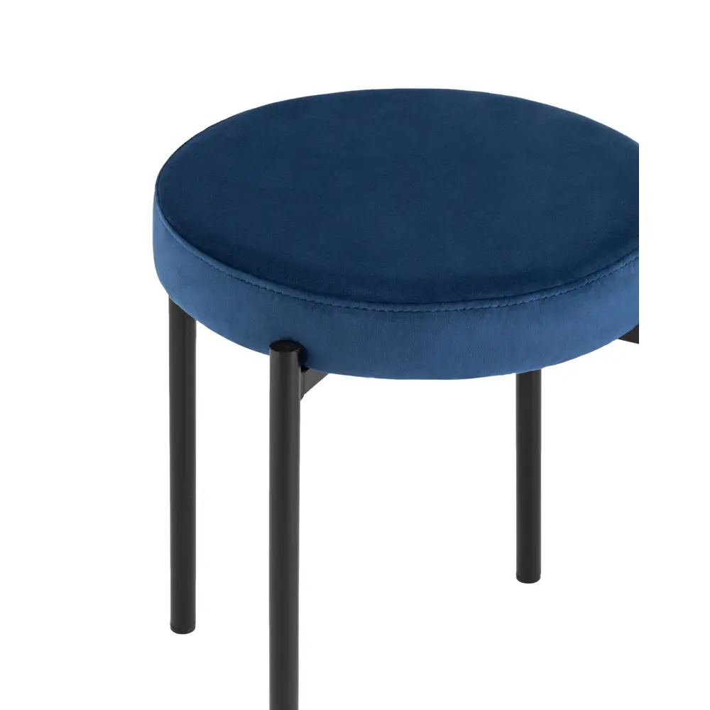 Фото 5 Табурет Stool group Рио 47x46x47 см велюр цвет синий Фото 5 Табурет Stool group Рио 47x46x47 см велюр цвет синий