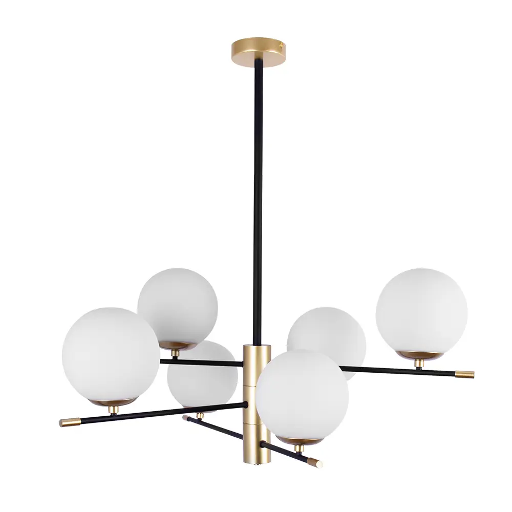 Фото Люстра на штанге Arte lamp Arkab A2225lm-6bk 6 ламп 4 м² цвет черный Фото Люстра на штанге Arte lamp Arkab A2225lm-6bk 6 ламп 4 м² цвет черный