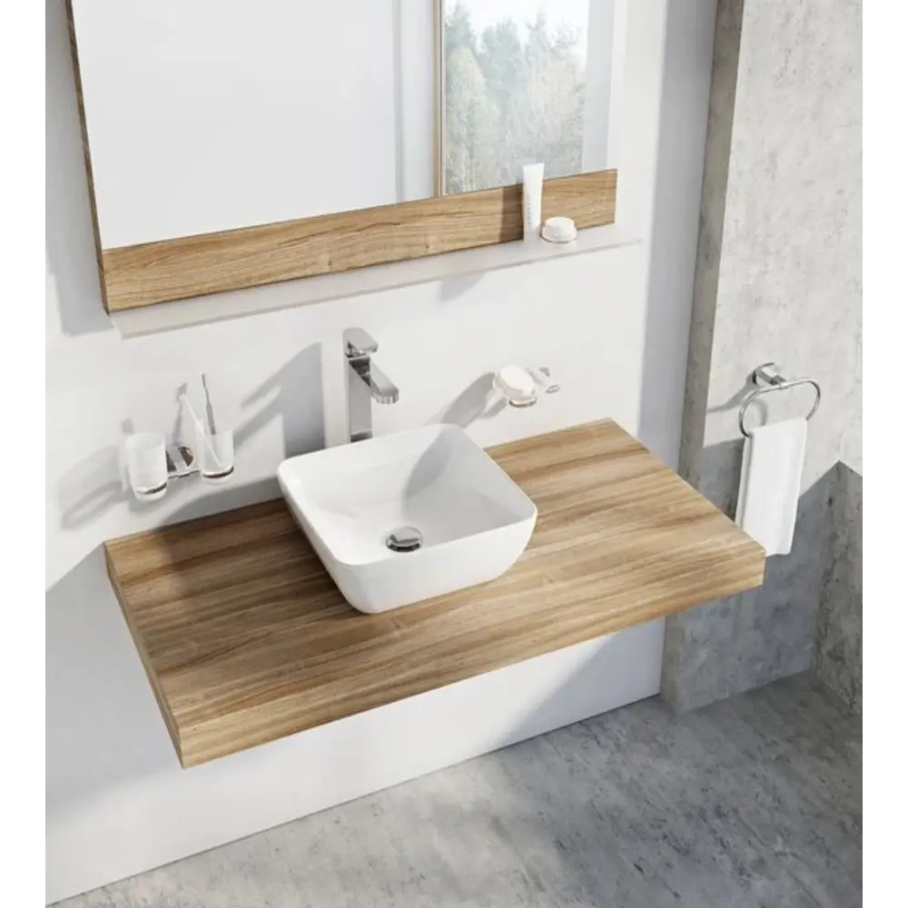 Фото 2 Раковина накладная Ravak Uni 38x38 цвет белый Фото 2 Раковина накладная Ravak Uni 38x38 цвет белый