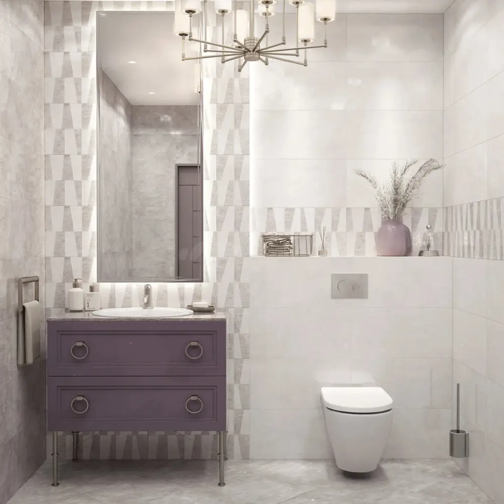 Фото 2 Плитка Керамин Либретто 2 30x60 30x60см 1.98 м² цвет серый светлый Фото 2 Плитка Керамин Либретто 2 30x60 30x60см 1.98 м² цвет серый светлый