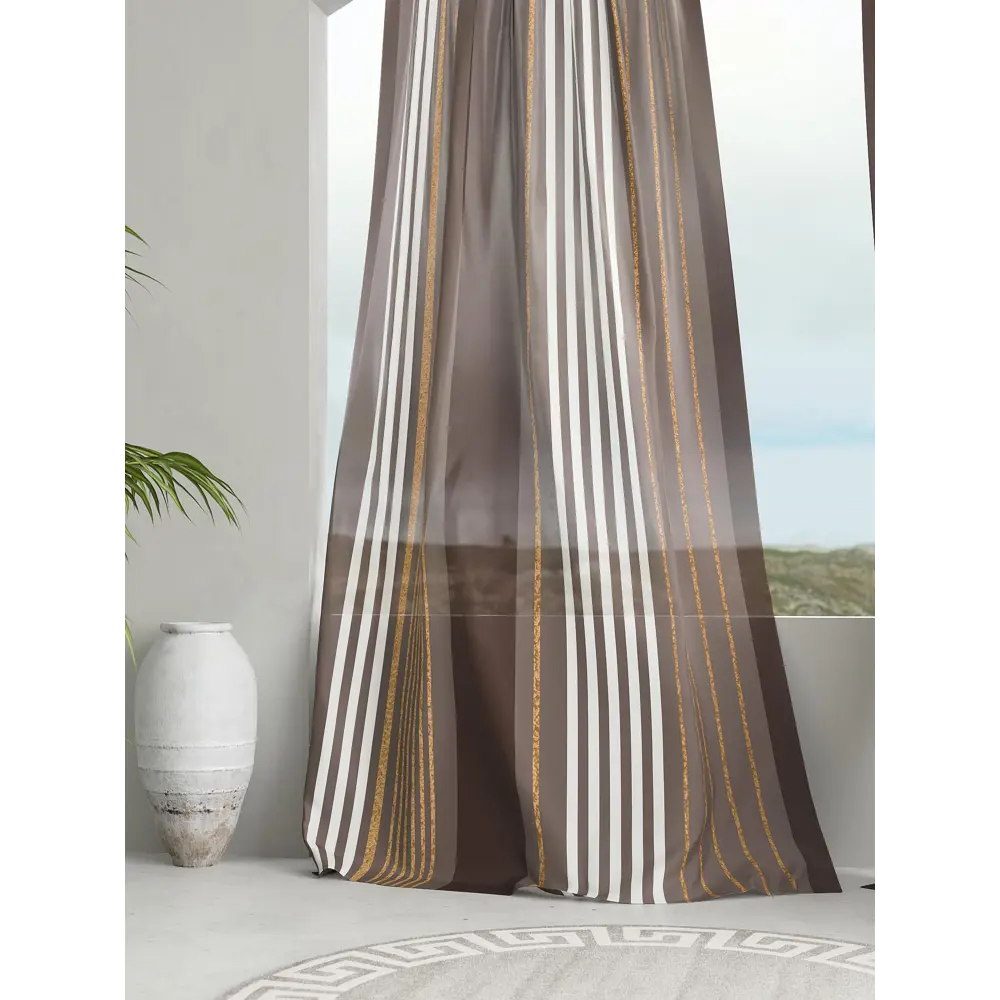 Фото 5 Комплект штор на шторной ленте Comfy Way Росан 150x250 см цвет бежевый Фото 5 Комплект штор на шторной ленте Comfy Way Росан 150x250 см цвет бежевый