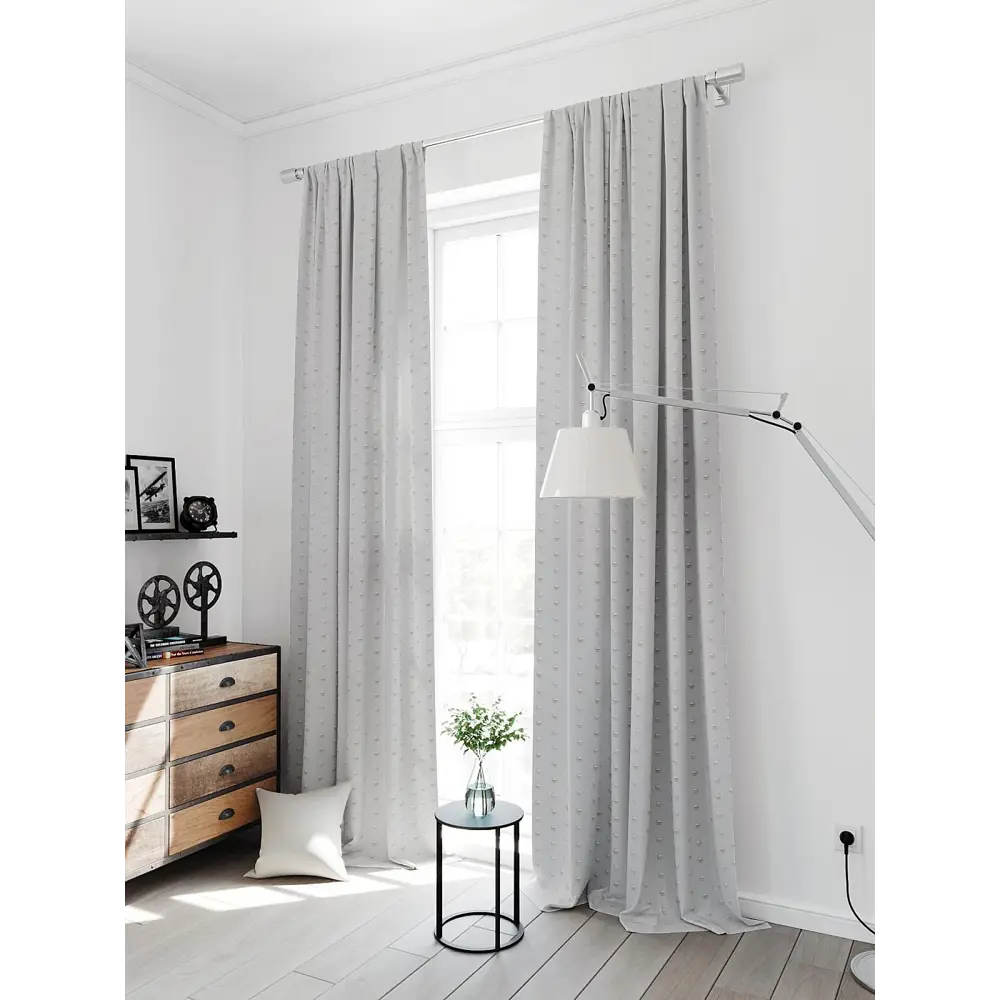 Фото 3 Комплект штор на шторной ленте Comfy Way Марбилс 150x300 см цвет бежевый Фото 3 Комплект штор на шторной ленте Comfy Way Марбилс 150x300 см цвет бежевый
