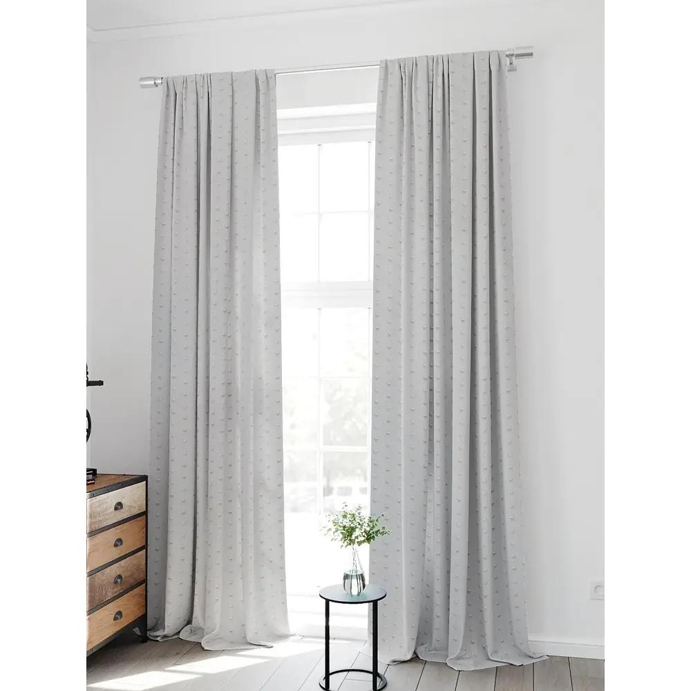 Фото 2 Комплект штор на шторной ленте Comfy Way Марбилс 150x300 см цвет бежевый Фото 2 Комплект штор на шторной ленте Comfy Way Марбилс 150x300 см цвет бежевый