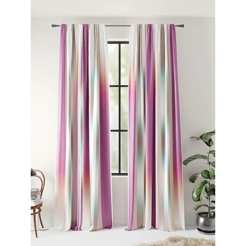 Фото 2 Комплект штор на шторной ленте Comfy Way Роноворс 150x300 см цвет белый Фото 2 Комплект штор на шторной ленте Comfy Way Роноворс 150x300 см цвет белый