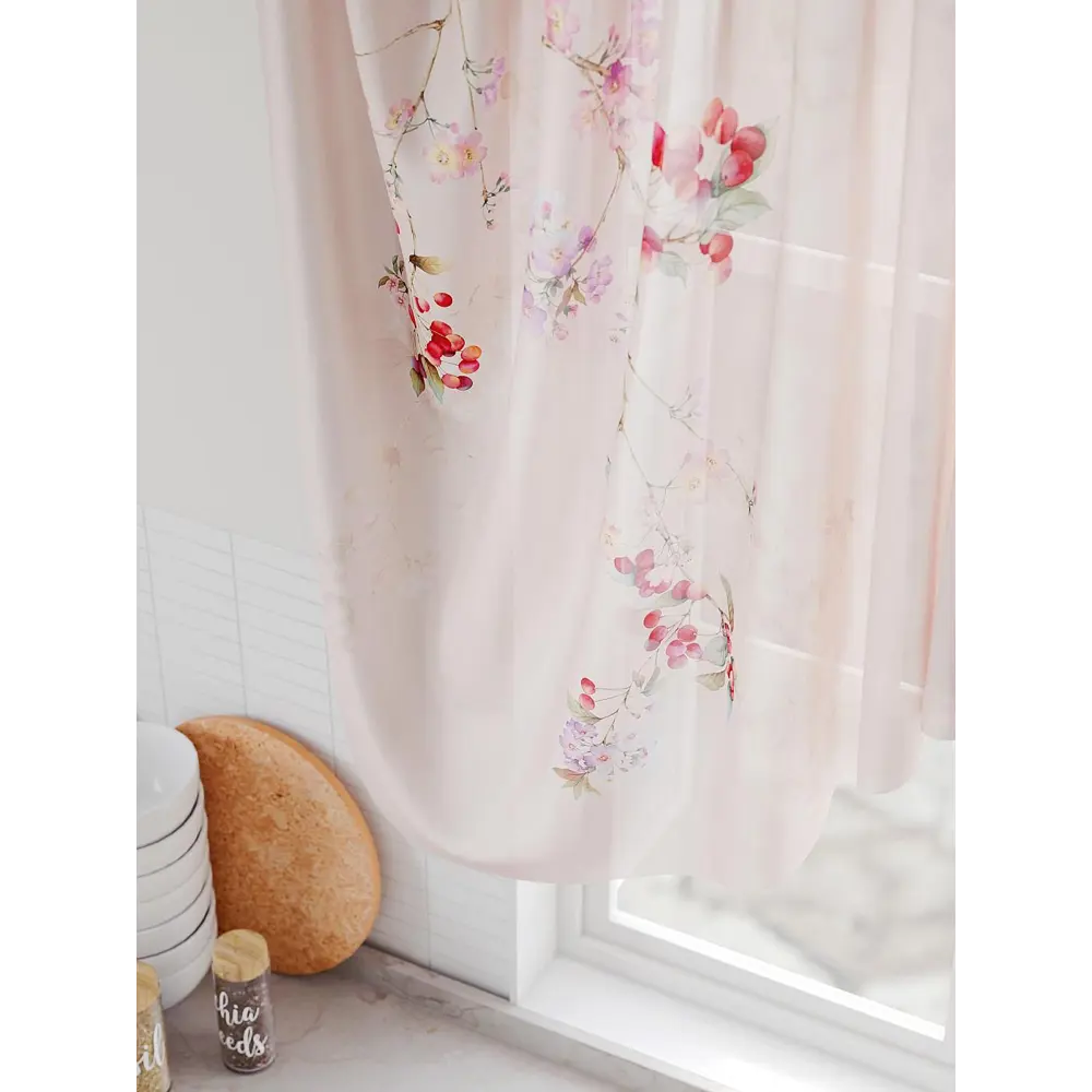 Фото 4 Тюль на шторной ленте Comfy Way Шеневирс 300x130 см цвет бежевый