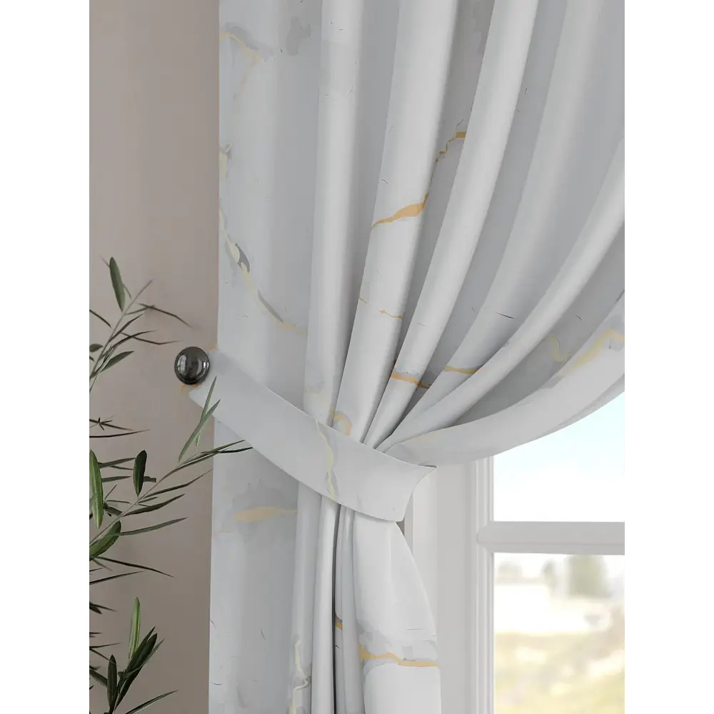 Фото 3 Комплект штор на шторной ленте Comfy Way Ранфиртас 150x160 см цвет белый Фото 3 Комплект штор на шторной ленте Comfy Way Ранфиртас 150x160 см цвет белый