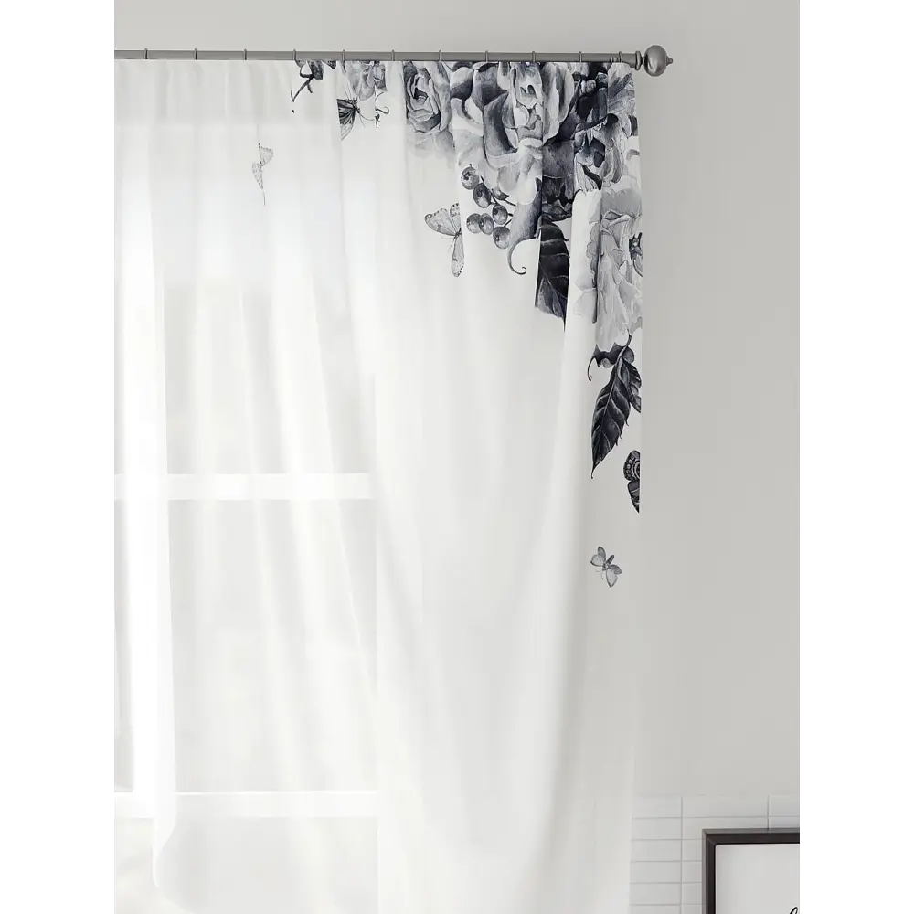 Фото 3 Тюль на шторной ленте Comfy Way Рифиарт 300x130 см цвет белый Фото 3 Тюль на шторной ленте Comfy Way Рифиарт 300x130 см цвет белый