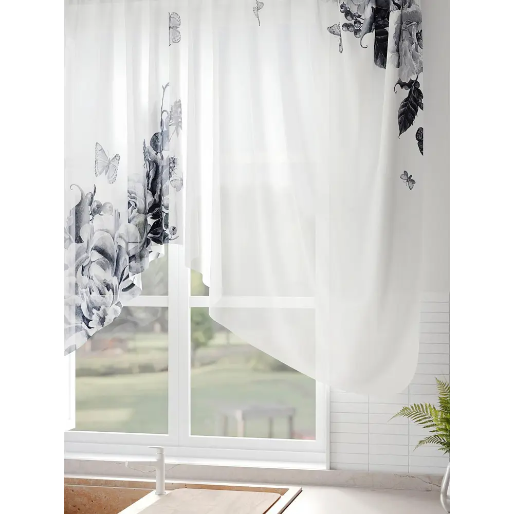 Фото 7 Тюль на шторной ленте Comfy Way Рифиарт 300x130 см цвет белый Фото 7 Тюль на шторной ленте Comfy Way Рифиарт 300x130 см цвет белый