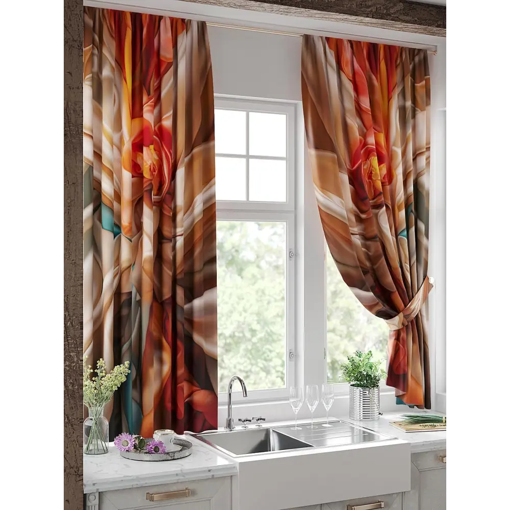 Фото 4 Комплект штор на шторной ленте Comfy Way Линомик - 60 150x170 см цвет бежевый Фото 4 Комплект штор на шторной ленте Comfy Way Линомик - 60 150x170 см цвет бежевый