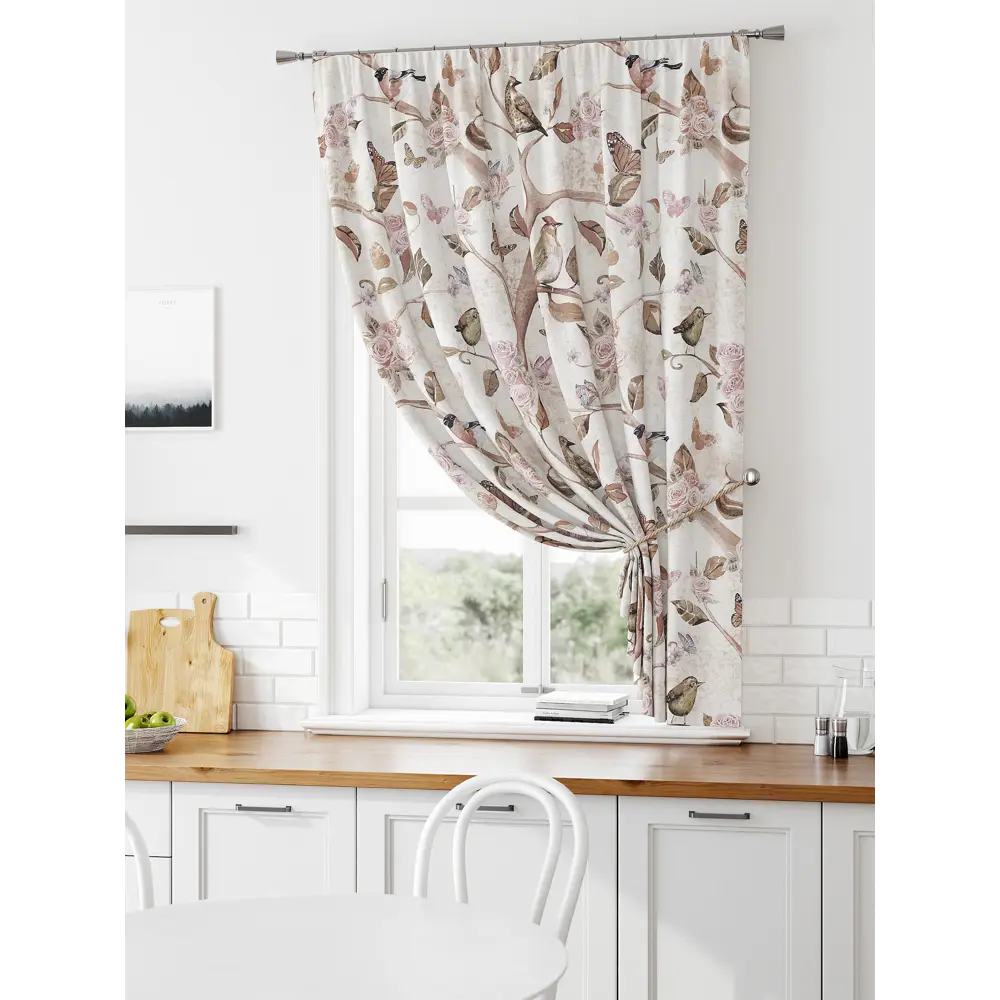 Фото Штора на ленте Comfy Way Лимират габардин 150x160 см цвет коричневый CW935038