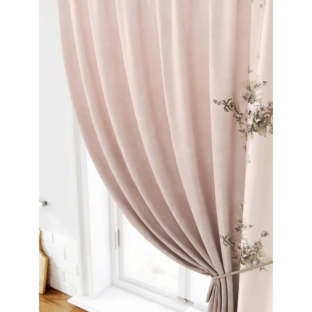 Фото 3 Штора на ленте Comfy Way Лимират габардин 150x160 см цвет коричневый CW935069