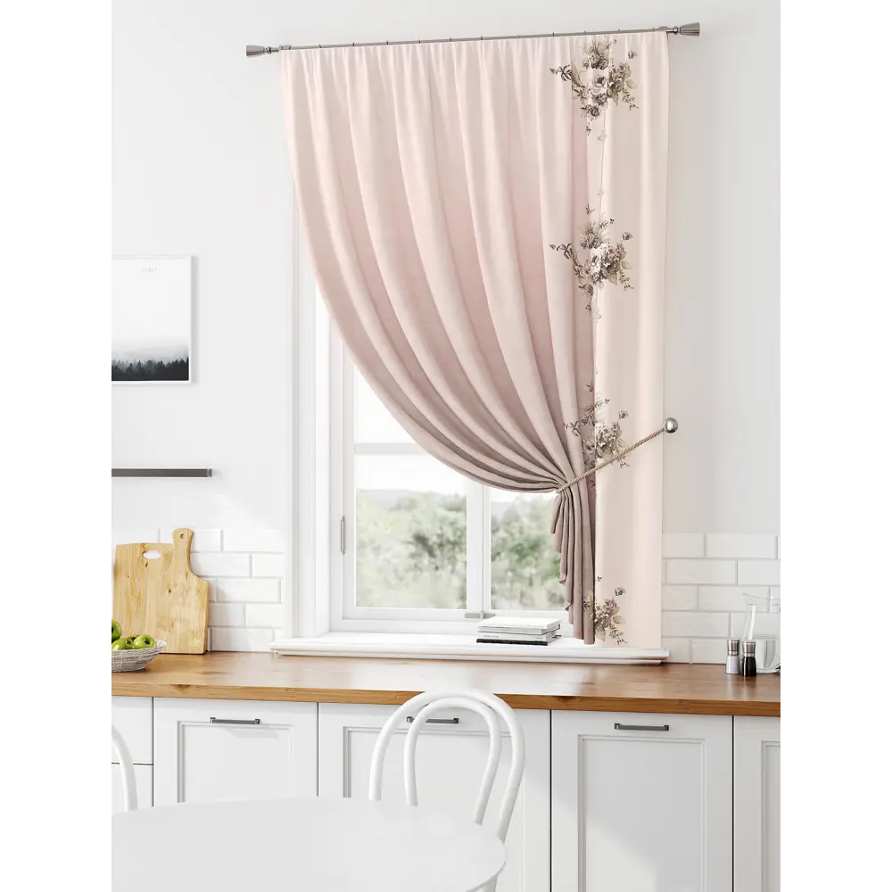 Фото Штора на ленте Comfy Way Лимират габардин 150x160 см цвет коричневый CW935069