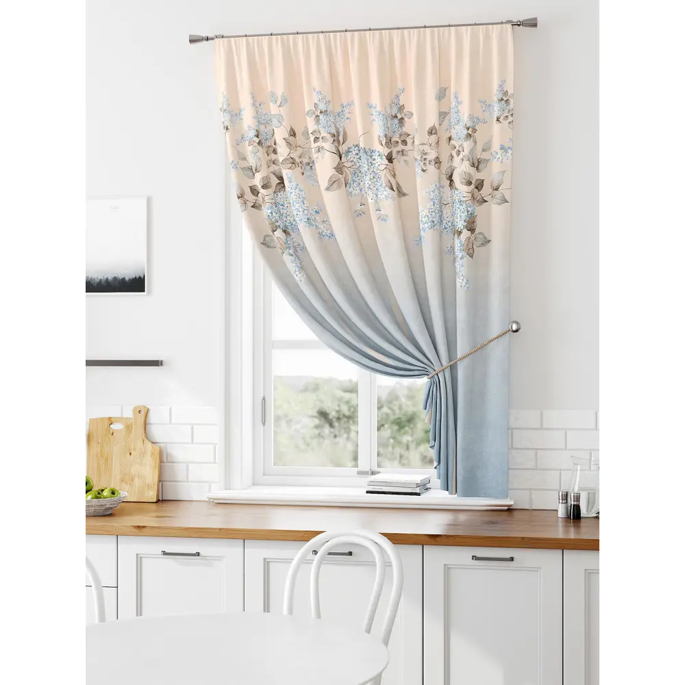 Фото Штора на ленте Comfy Way Лимират габардин 150x160 см цвет коричневый CW935085