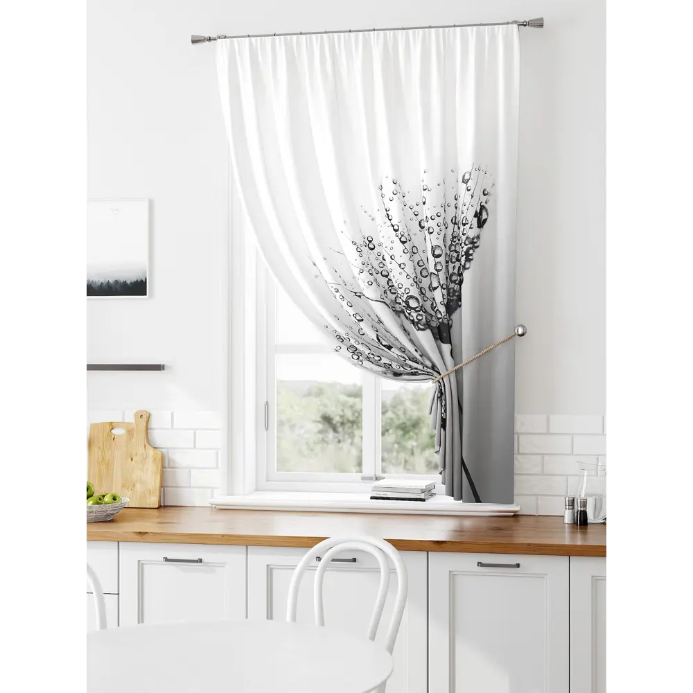 Фото Штора на ленте Comfy Way Лимират габардин 150x160 см цвет серый CW935116