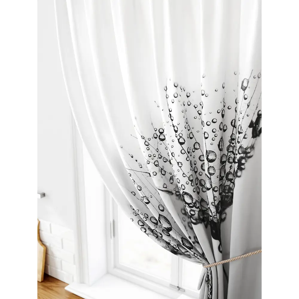 Фото 3 Штора на ленте Comfy Way Лимират габардин 150x160 см цвет серый CW935116