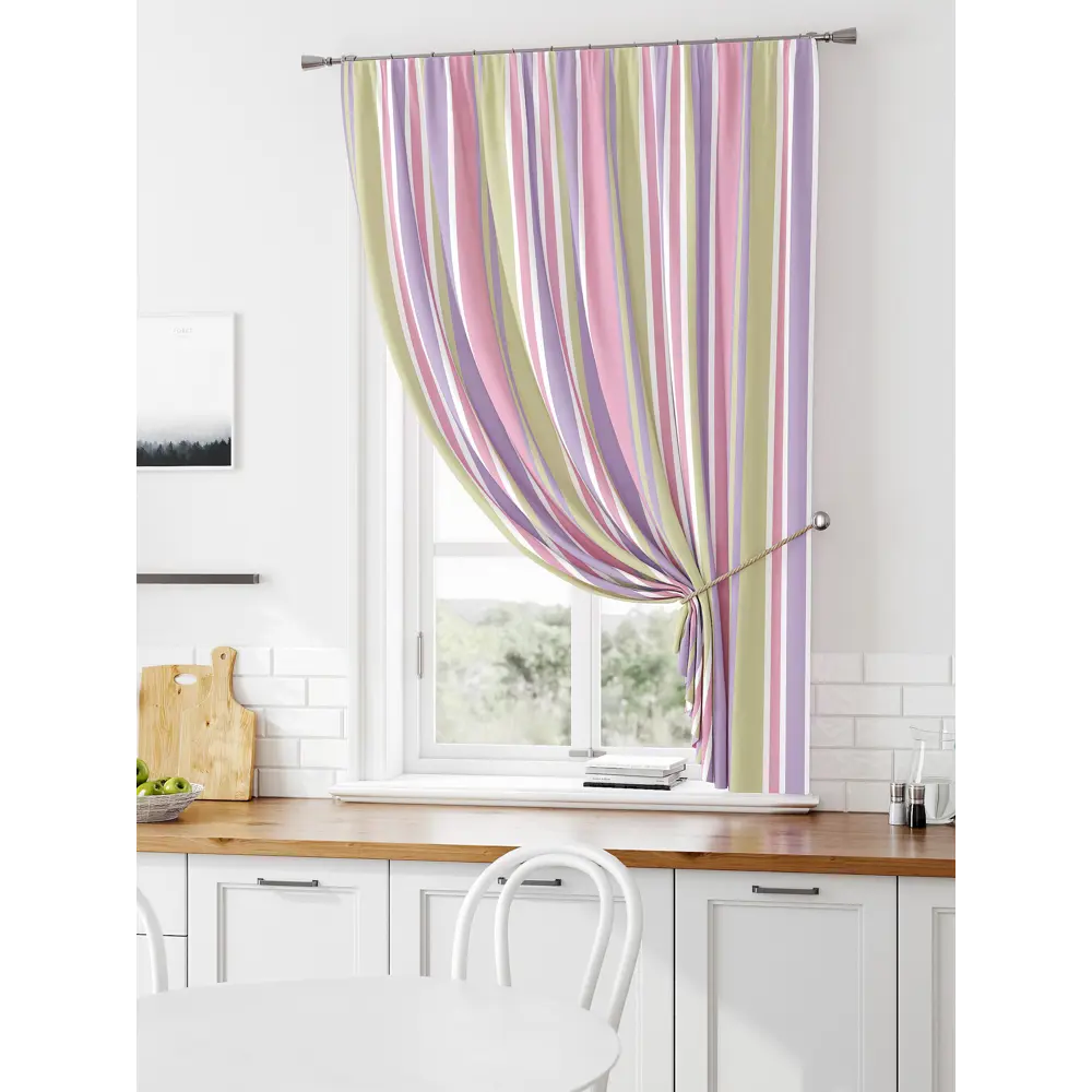 Фото Штора на ленте Comfy Way Лимират габардин 150x160 см цвет зеленый CW935144