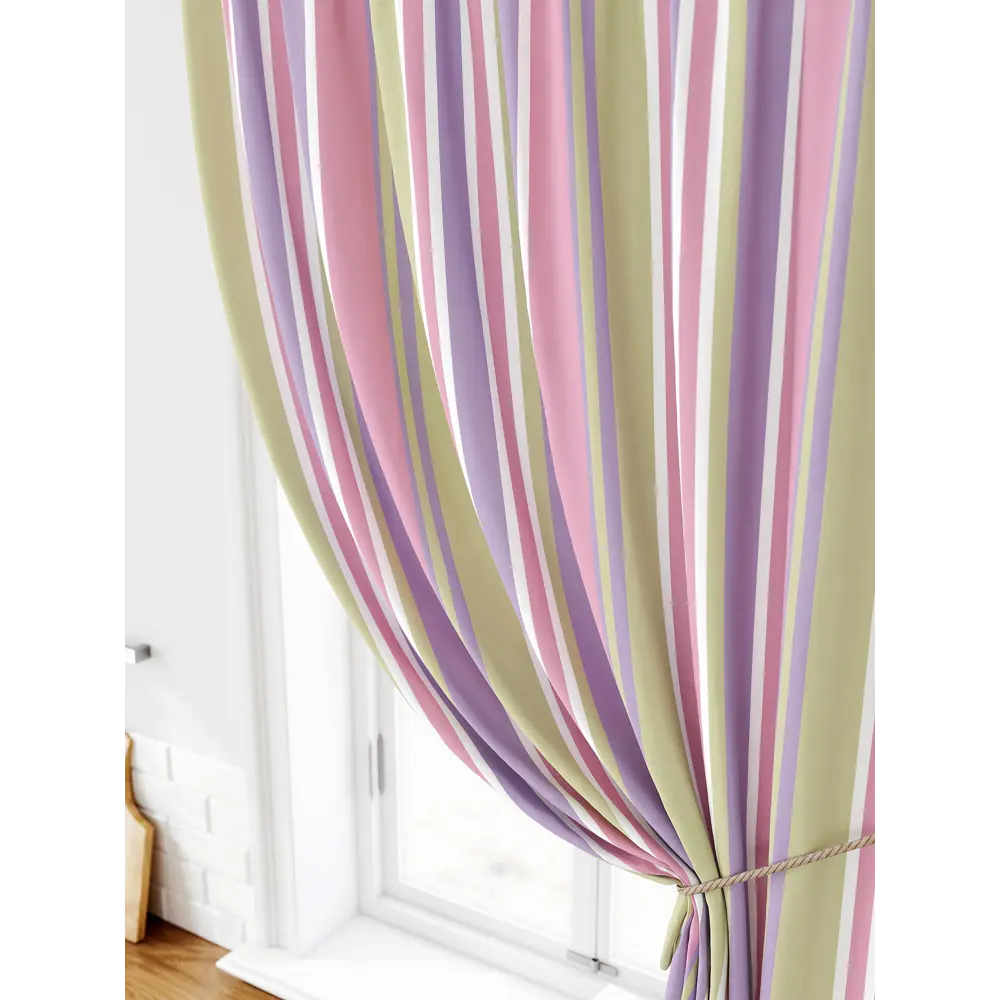 Фото 3 Штора на ленте Comfy Way Лимират габардин 150x160 см цвет зеленый CW935144