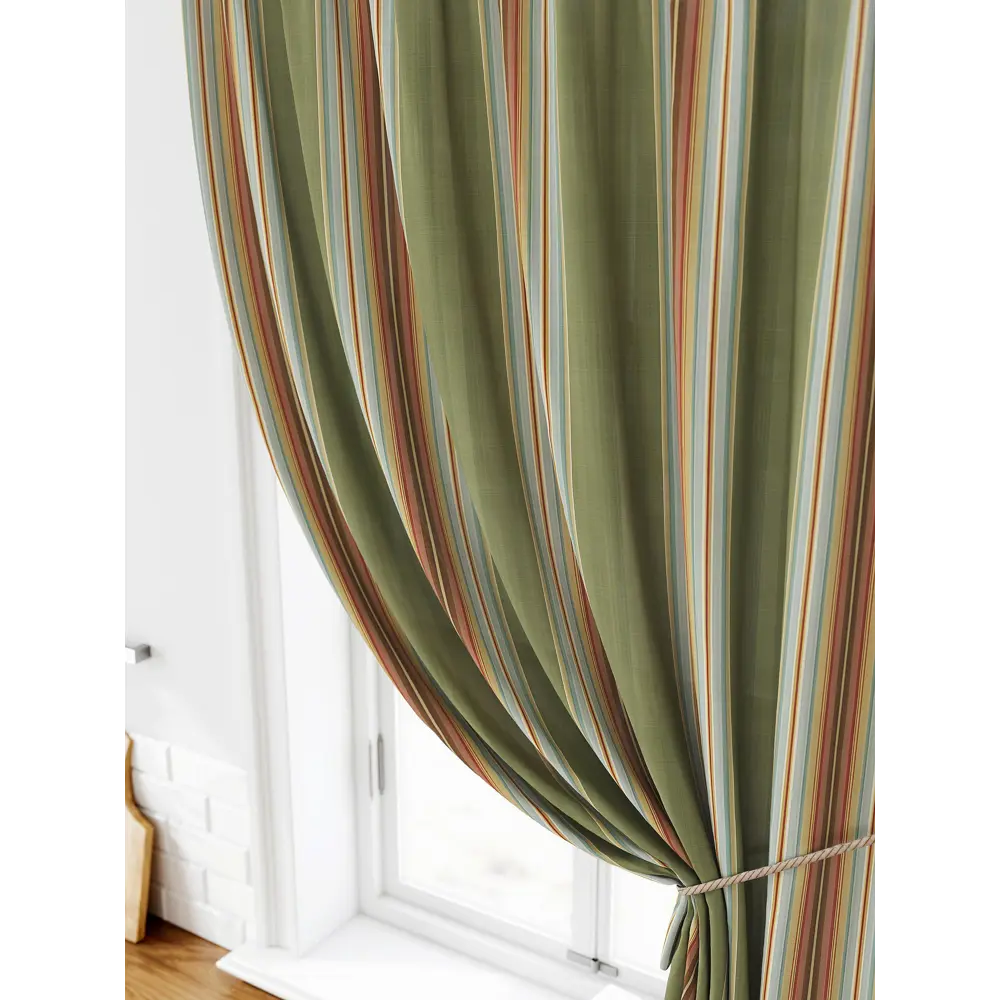 Фото 3 Штора на ленте Comfy Way Лимират габардин 150x160 см цвет зеленый CW935154