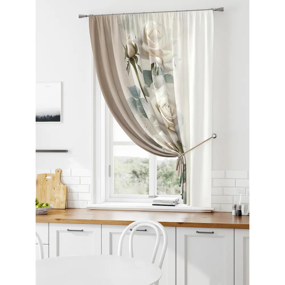 Фото Штора на ленте Comfy Way Лимират габардин 150x160 см цвет коричневый CW935022