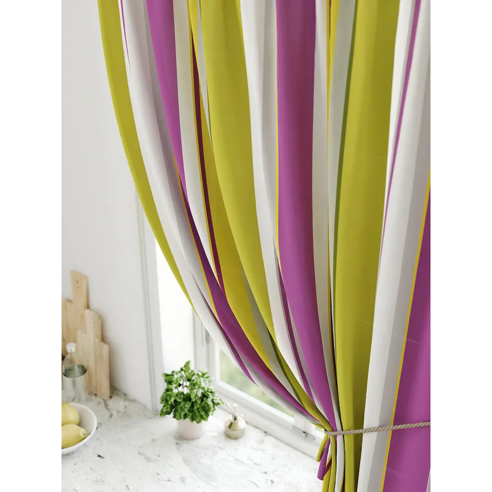 Фото 3 Штора на ленте Comfy Way Ролтин габардин 150x170 см цвет зеленый CW936086