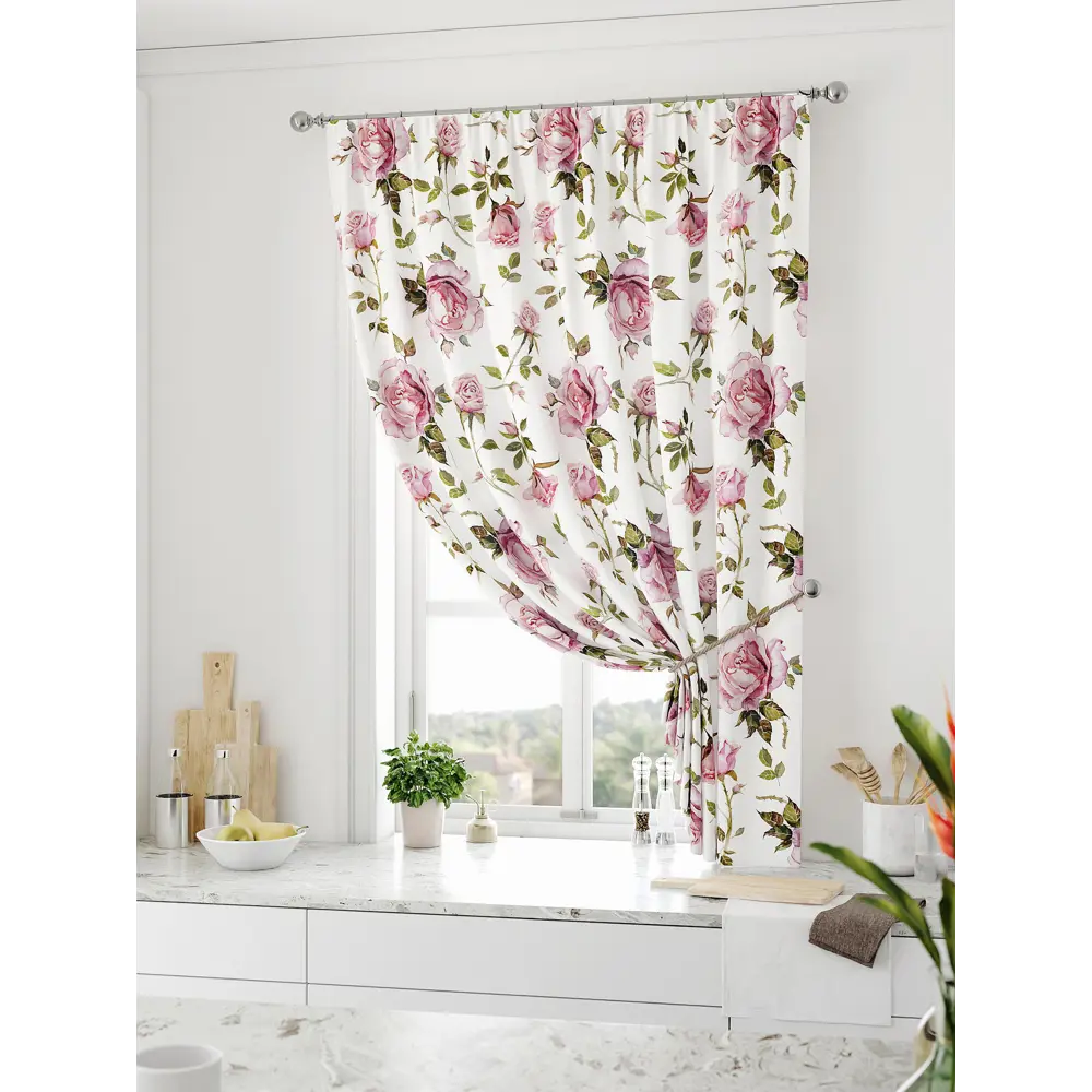 Фото Штора на ленте Comfy Way Ролтин габардин 150x170 см цвет зеленый CW936126