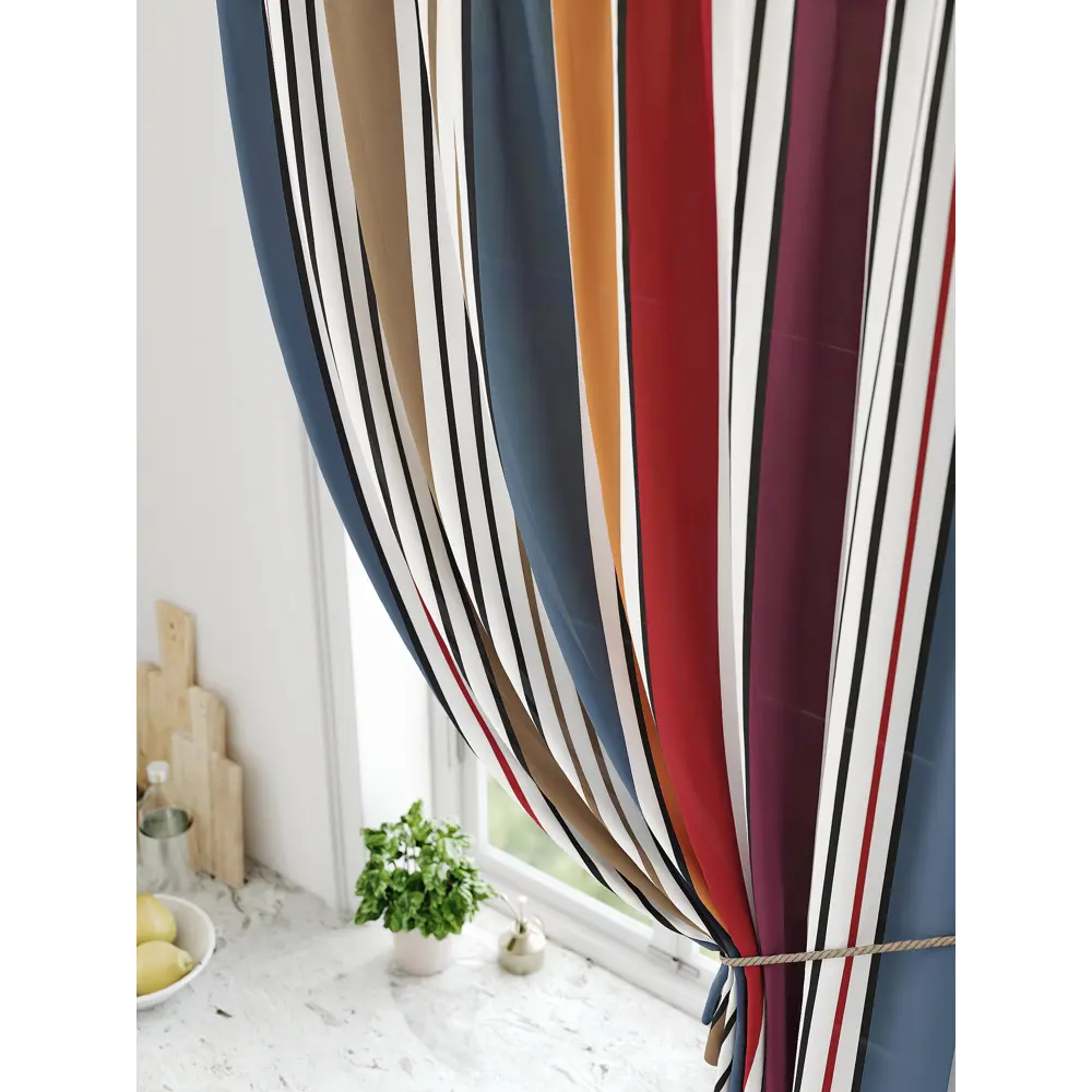 Фото 3 Штора на ленте Comfy Way Ролтин габардин 150x170 см цвет красный CW936157