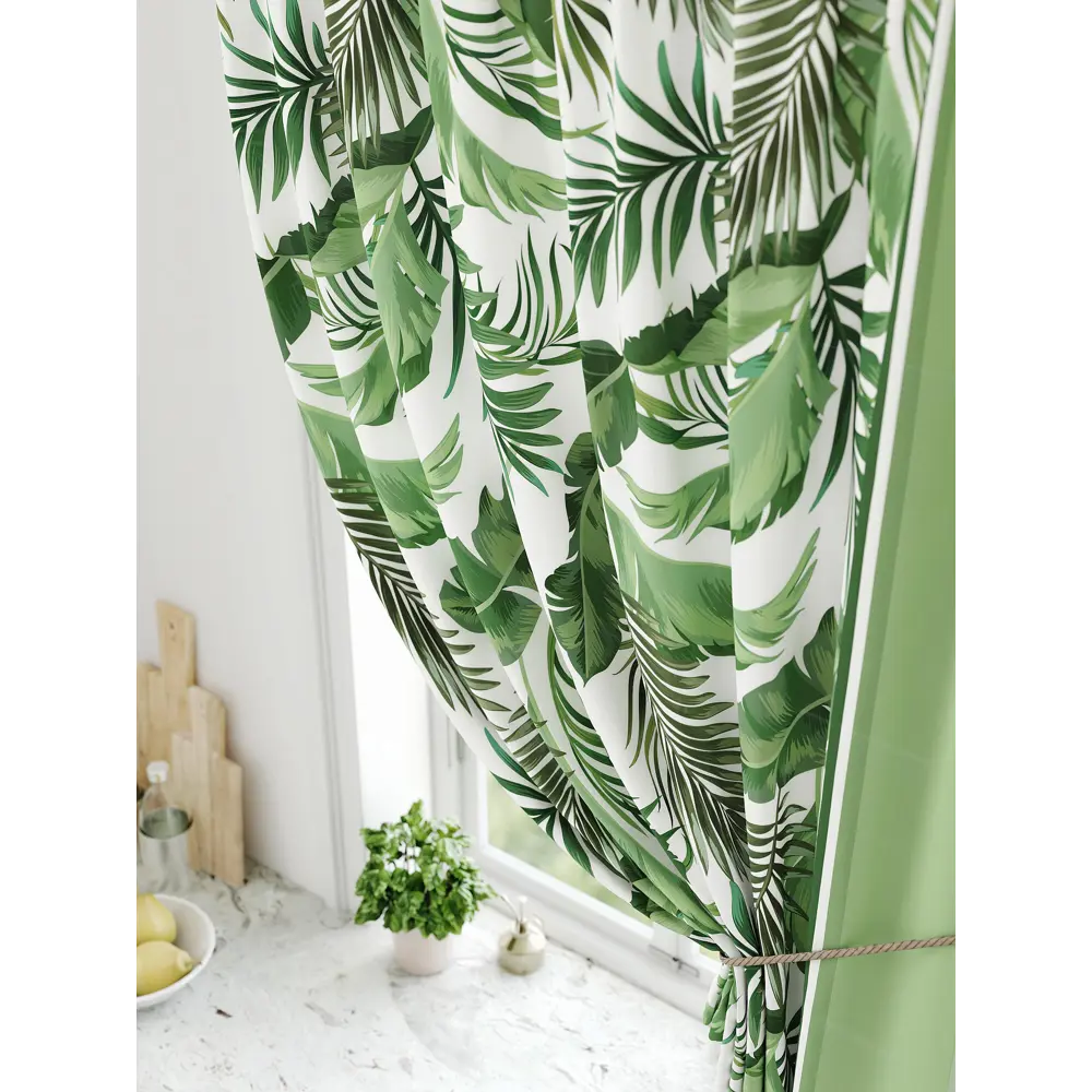 Фото 3 Штора на ленте Comfy Way Ролтин габардин 150x170 см цвет зеленый CW936217