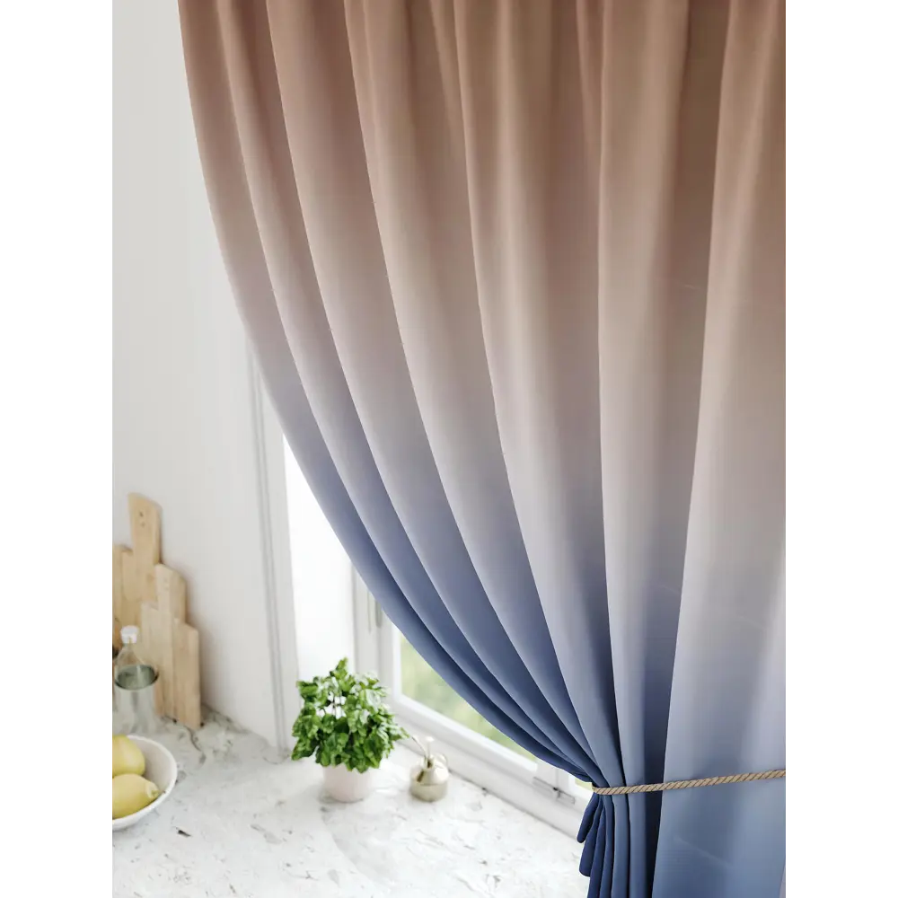 Фото 3 Штора на ленте Comfy Way Ролтин габардин 150x170 см цвет синий CW936226 Фото 3 Штора на ленте Comfy Way Ролтин габардин 150x170 см цвет синий CW936226