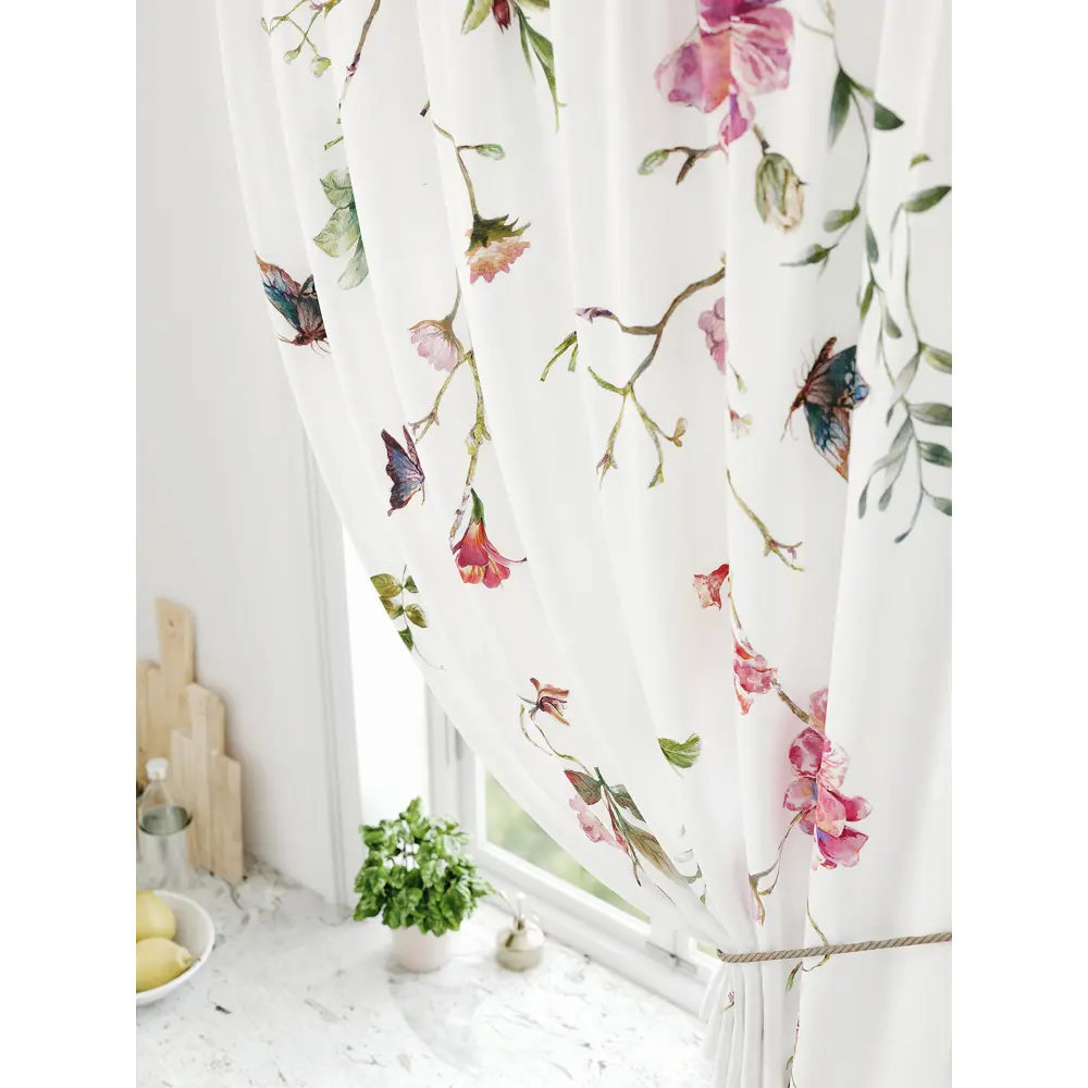 Фото 3 Штора на ленте Comfy Way Ролтин габардин 150x170 см цвет розовый CW936267