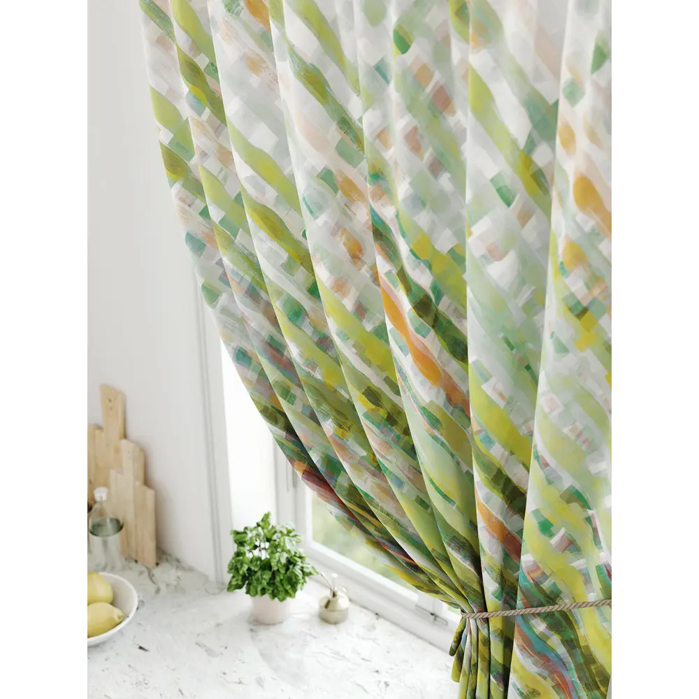 Фото 3 Штора на ленте Comfy Way Ролтин габардин 150x170 см цвет зеленый CW936048