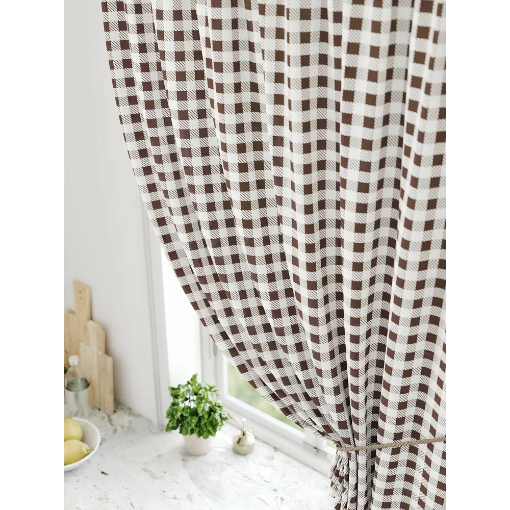 Фото 3 Штора на ленте Comfy Way Ролтин габардин 150x170 см цвет коричневый CW936057 Фото 3 Штора на ленте Comfy Way Ролтин габардин 150x170 см цвет коричневый CW936057