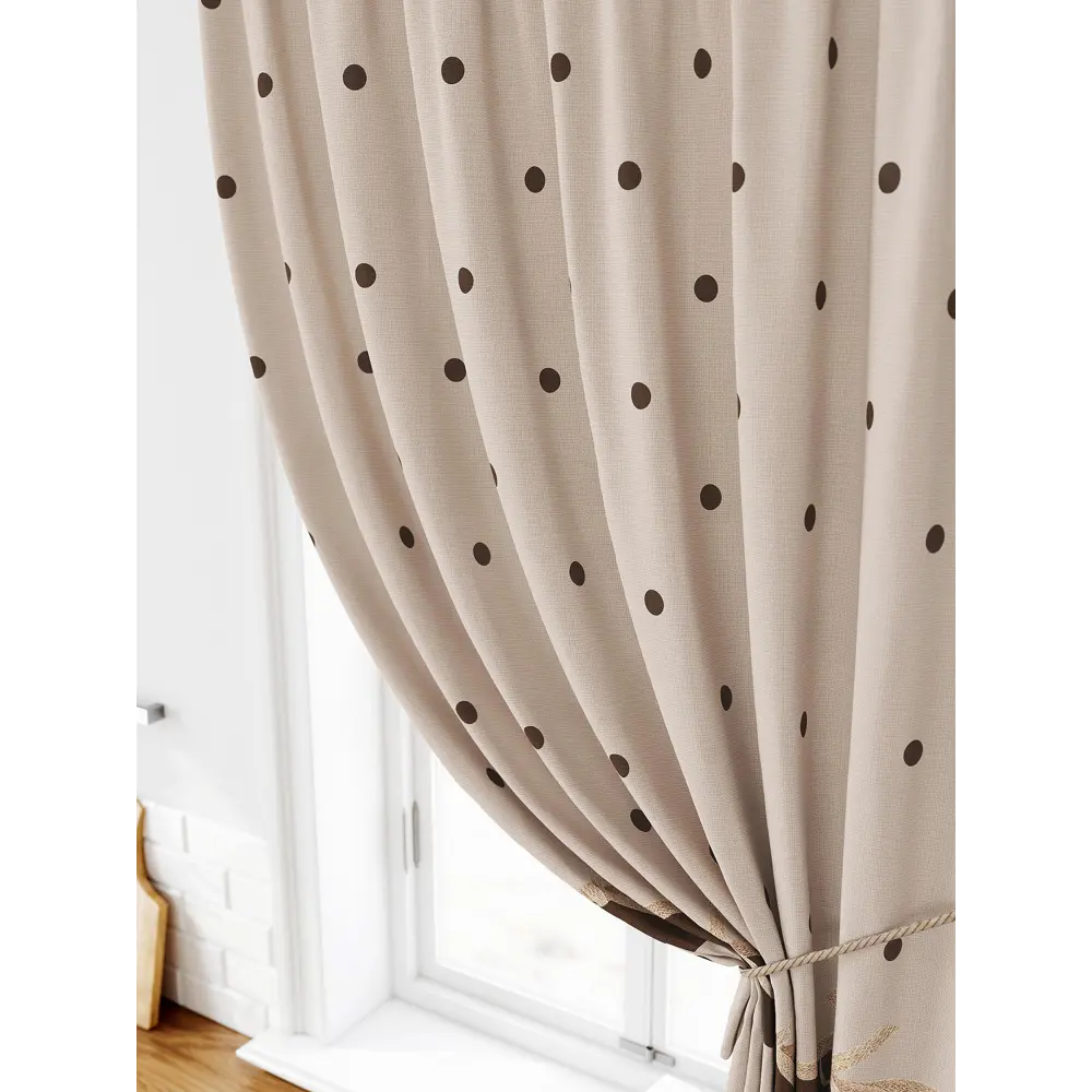 Фото 3 Штора на ленте Comfy Way Лимират габардин 150x160 см цвет коричневый CW935107 Фото 3 Штора на ленте Comfy Way Лимират габардин 150x160 см цвет коричневый CW935107