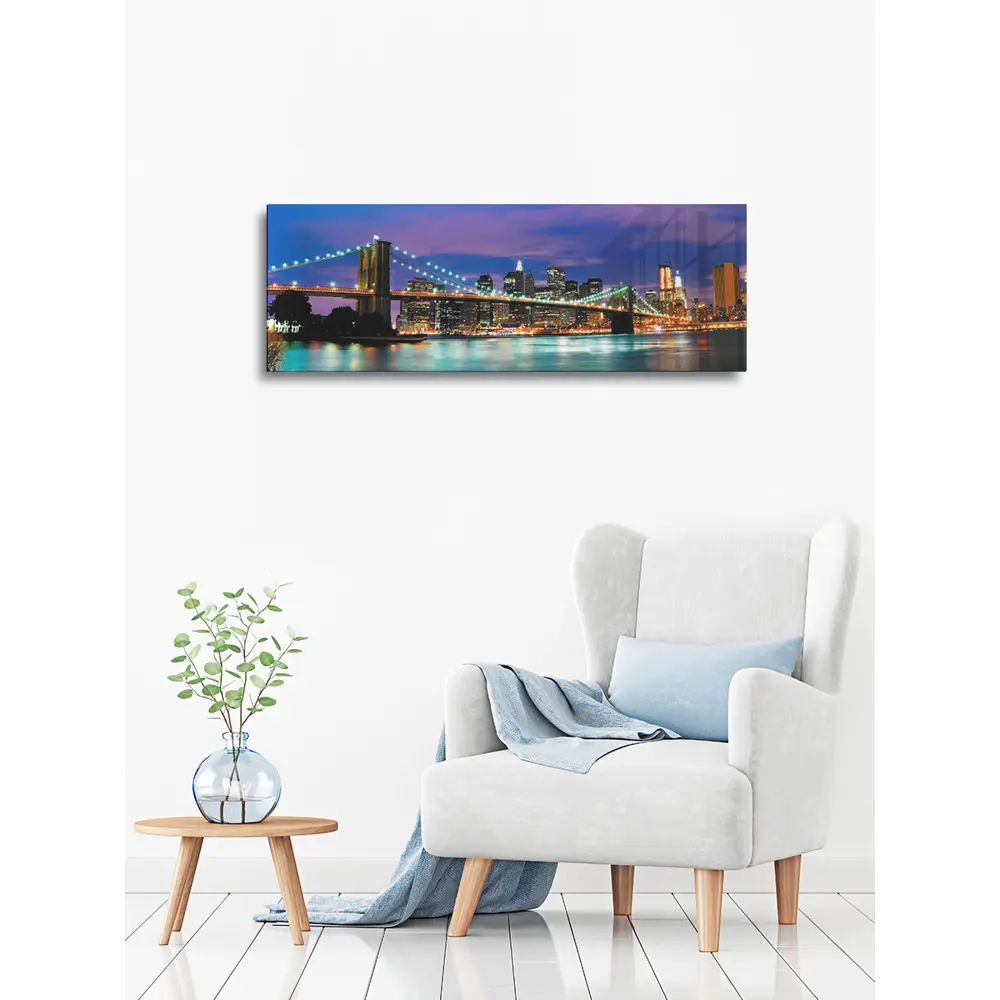 Фото 2 Картина без рамки Postermarket Бруклинский мост 33x95 см Фото 2 Картина без рамки Postermarket Бруклинский мост 33x95 см