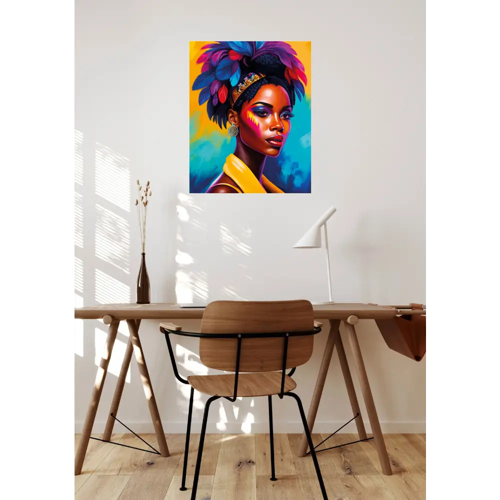 Фото 5 Картина без рамки Postermarket Африканка 40x50 см Фото 5 Картина без рамки Postermarket Африканка 40x50 см