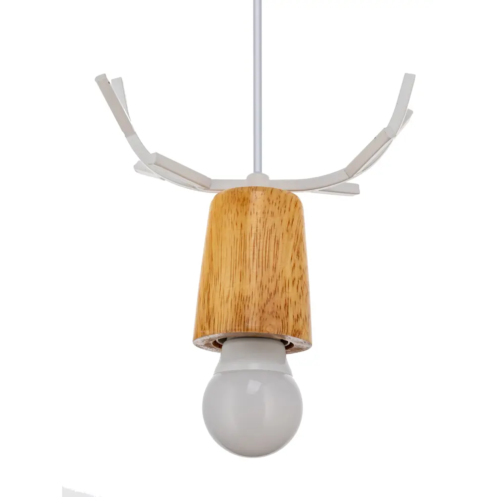 Фото 6 Светильник подвесной Lamplandia Antler White L1370, 1 лампа, 5 м², цвет белый Фото 6 Светильник подвесной Lamplandia Antler White L1370, 1 лампа, 5 м², цвет белый