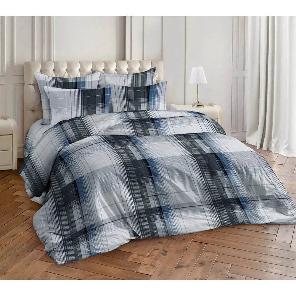 Фото Комплект постельного белья Home mercury Кориандр поплин 2-спальный с европростыней наволочки 50x70- 2 шт цвет серый Фото Комплект постельного белья Home mercury Кориандр поплин 2-спальный с европростыней наволочки 50x70- 2 шт цвет серый