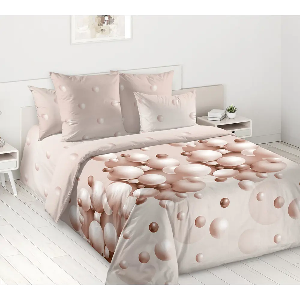 Фото Комплект постельного белья Home mercury Параллель бязь семейный наволочки 70x70 и 50x70- 4 шт цвет серый