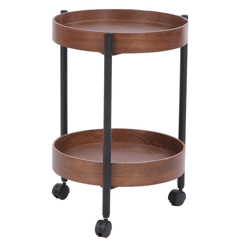 Фото Журнальный столик круглый Мебелик 45.50x61.70 см цвет коричневый