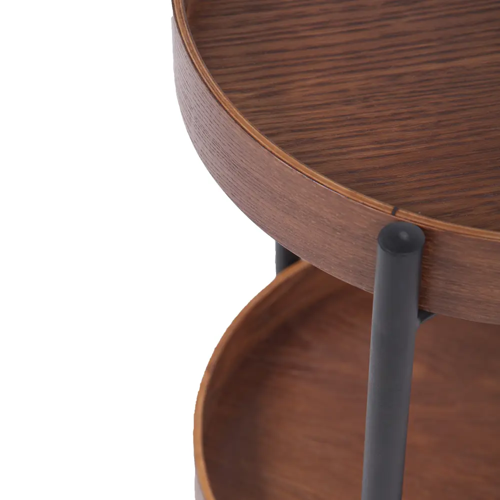 Фото 2 Журнальный столик круглый Мебелик 45.50x61.70 см цвет коричневый