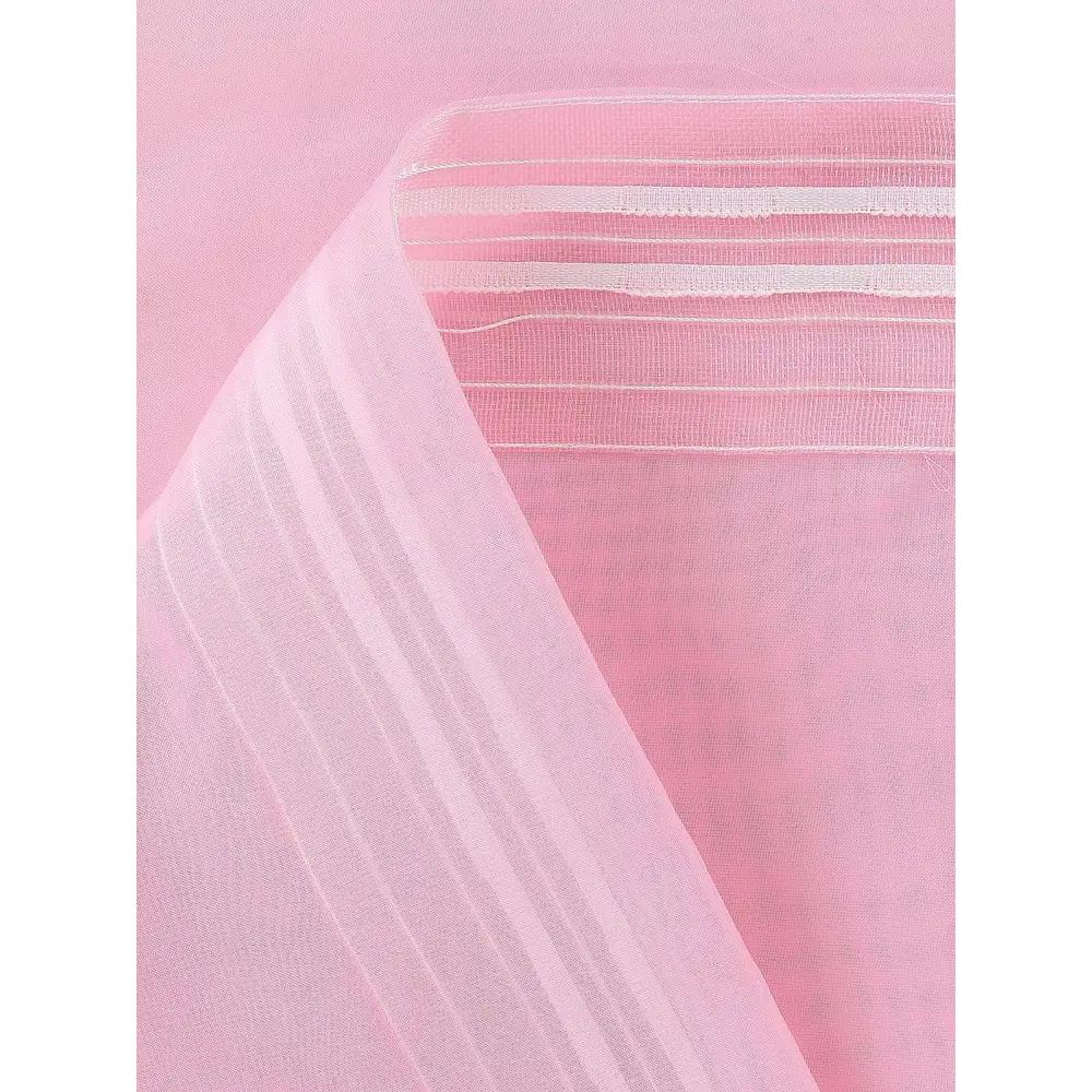 Фото 9 Тюль на ленте At Home Гюстин 150x270 см вуаль цвет розовый AA123552