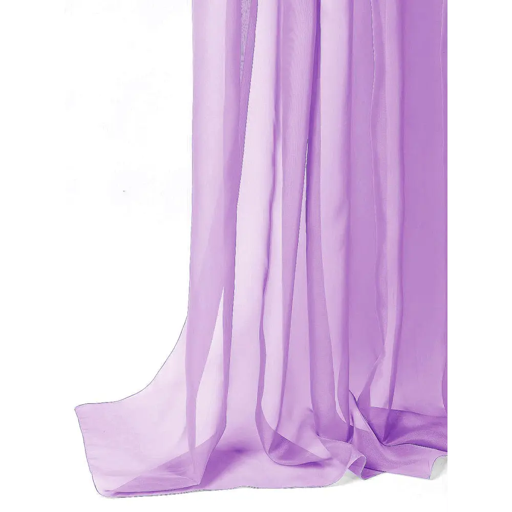 Фото 6 Тюль на ленте At Home Сиприон 150x290 см вуаль цвет фиолетовый AA123497