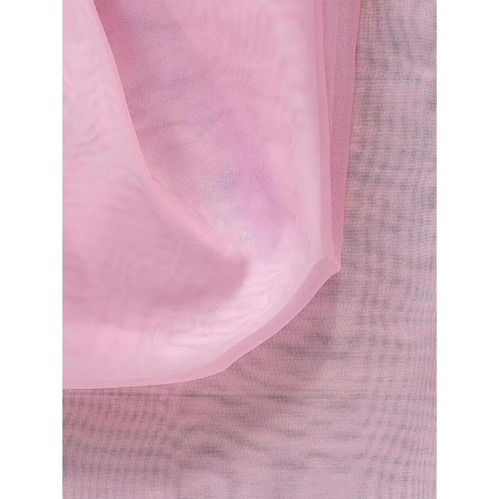 Фото 8 Тюль на ленте At Home Ронод 200x280 см вуаль цвет розовый AA123635