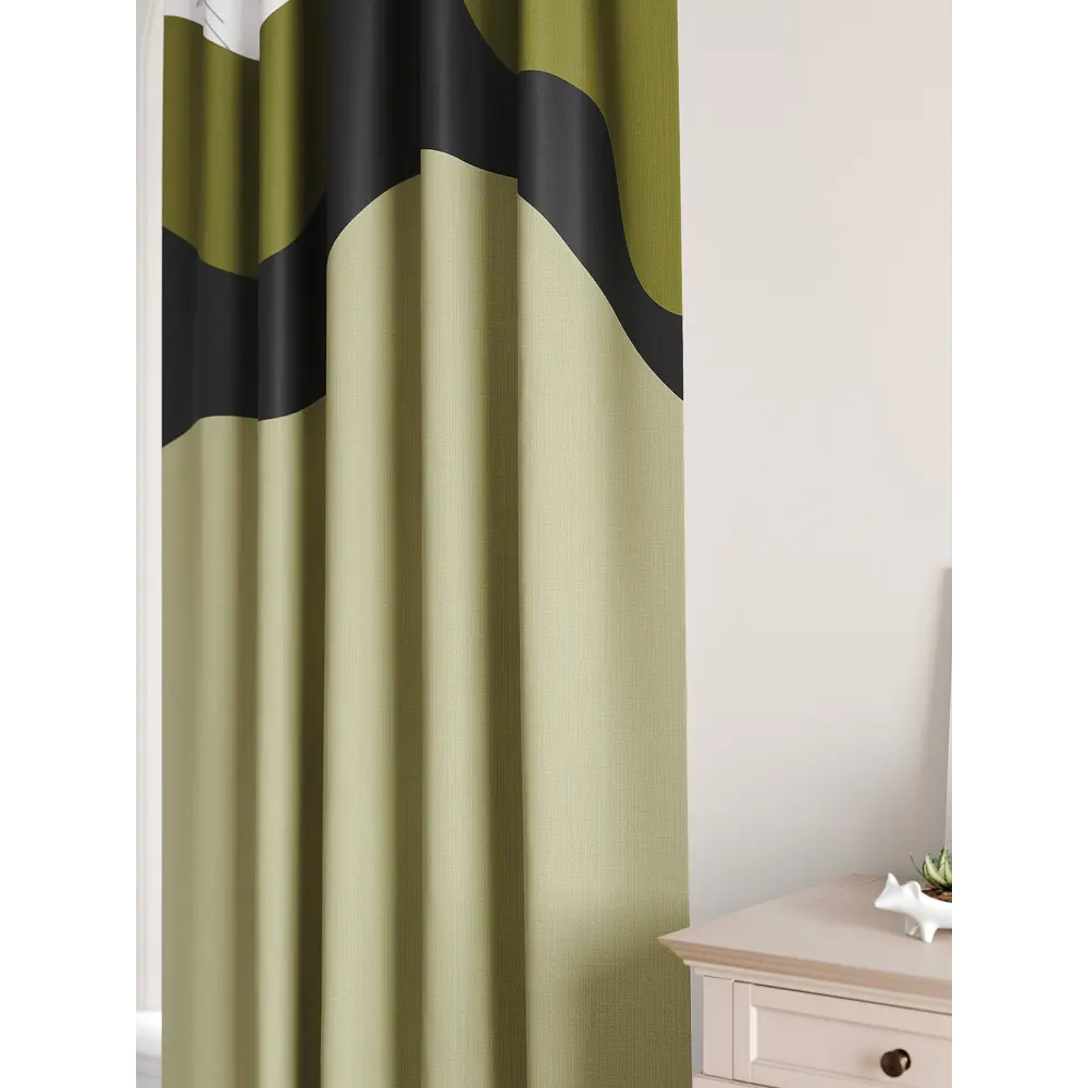 Фото 6 Комплект штор на ленте At Home Шолкрост 150x240 см блэкаут цвет белый/красный AA906062